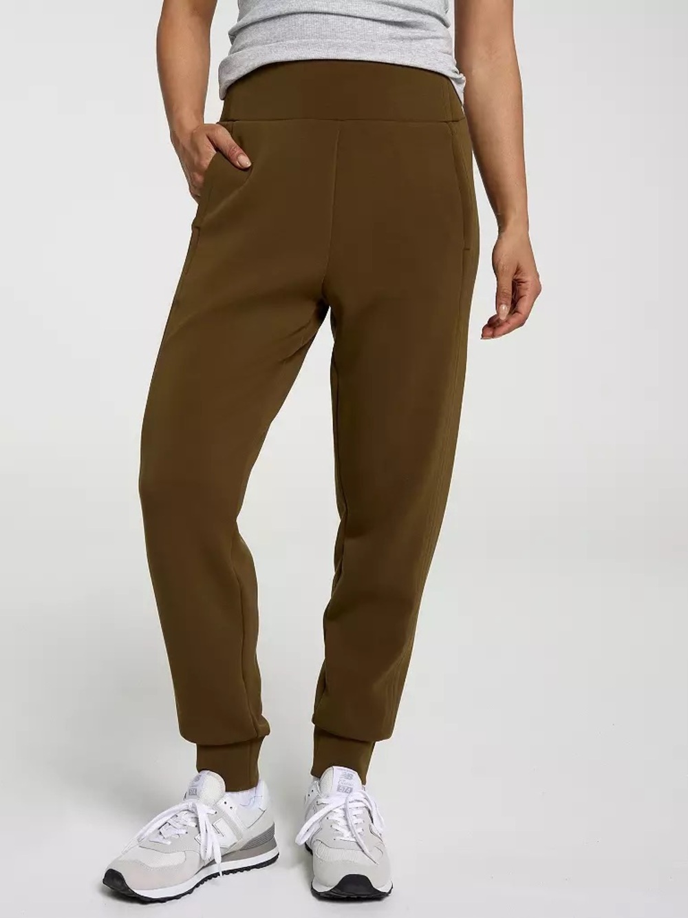 CALIA by Carrie Underwood Olive Brown High-Rise Jogger Pants